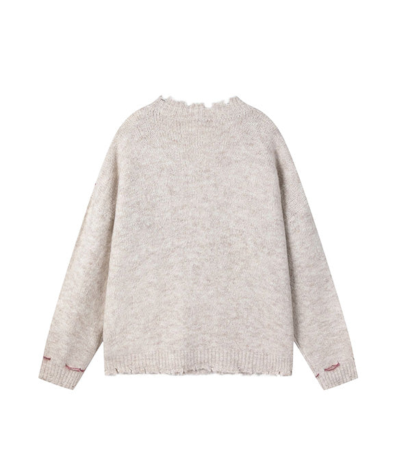 BAKYARDER Vintage Color-Block Cardigan Sweater