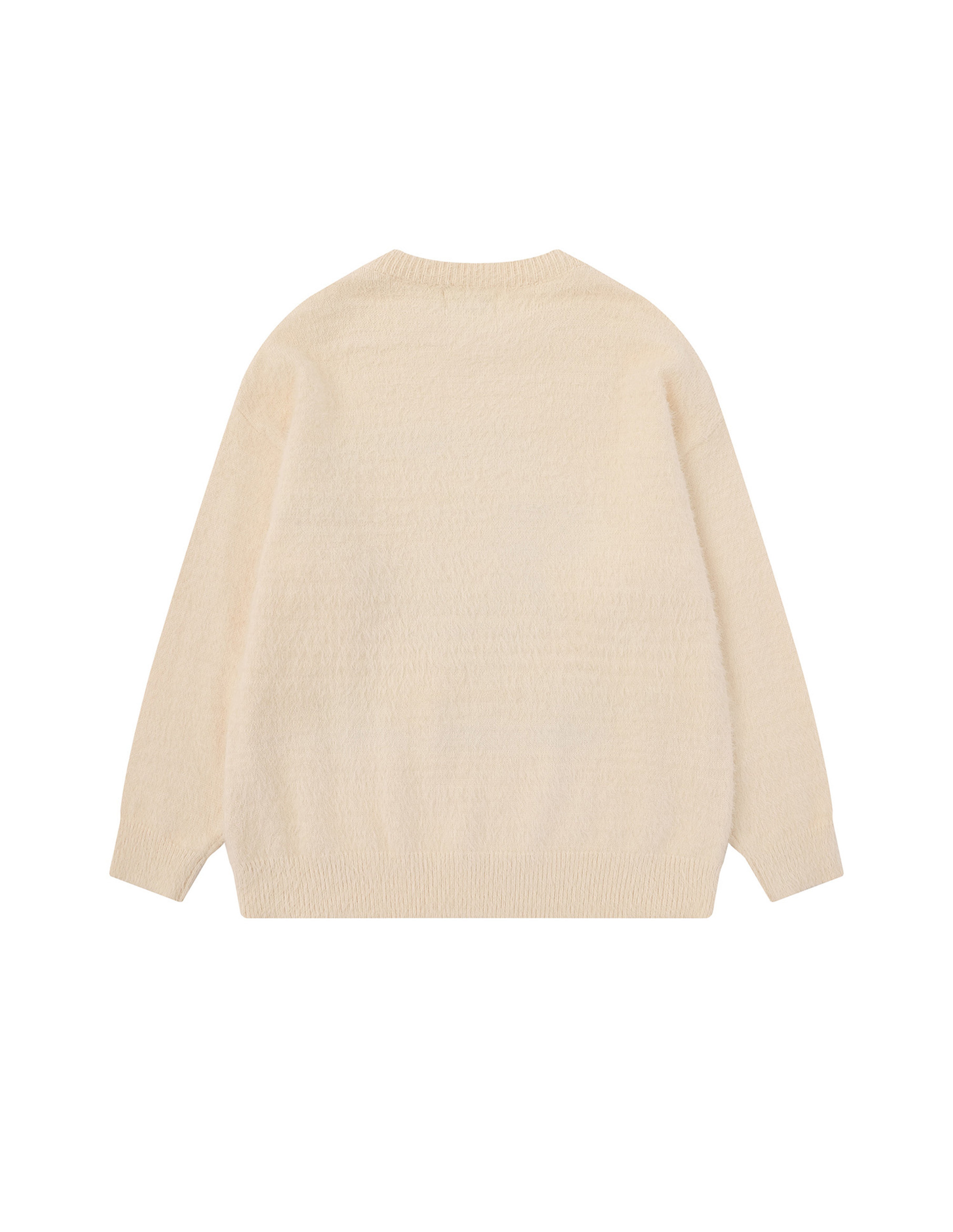 BAKYARDER Cartoon Jacquard Scarf Pullover Sweater