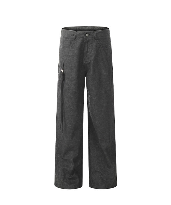 BAKYARDER Vintage Tie-Dye Casual Pants