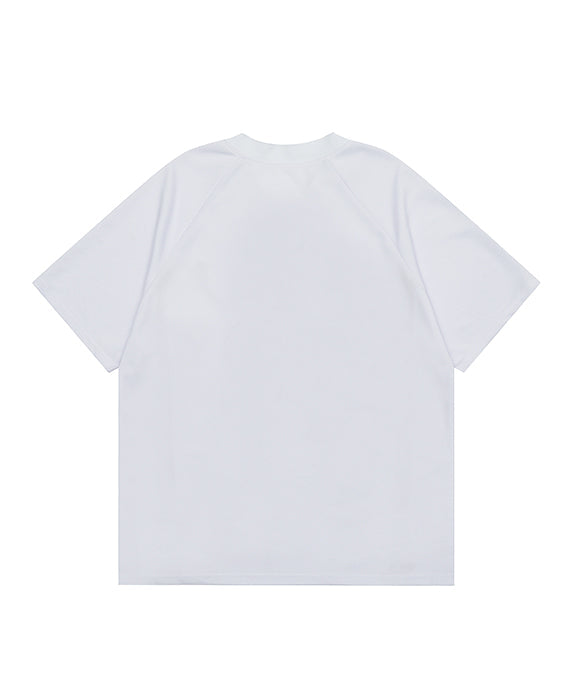 BAKYARDER  Color Block Patchwork Sports Short Sleeve T-shirt