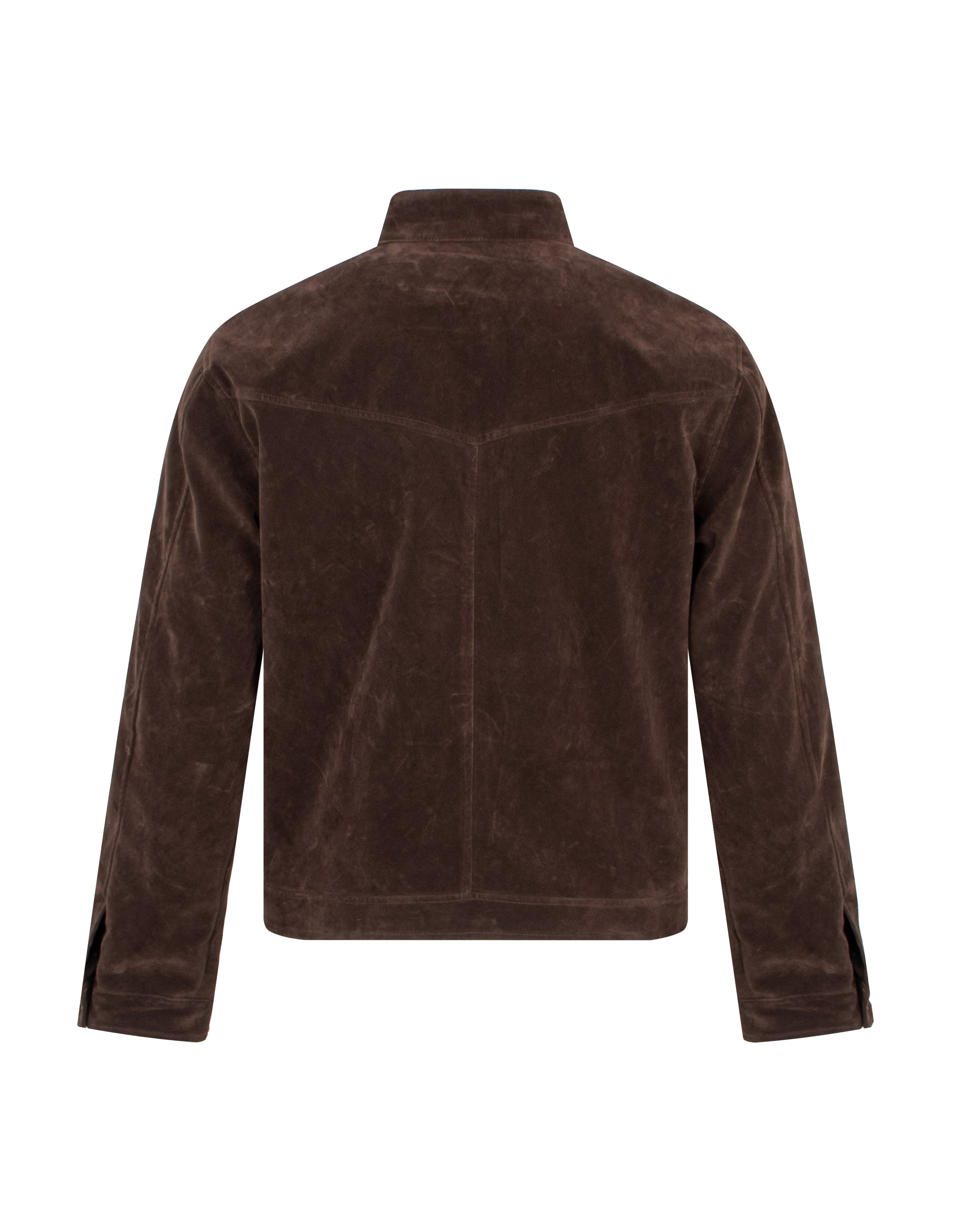 BAKYARDER Vintage Suede Stand Collar Jacket