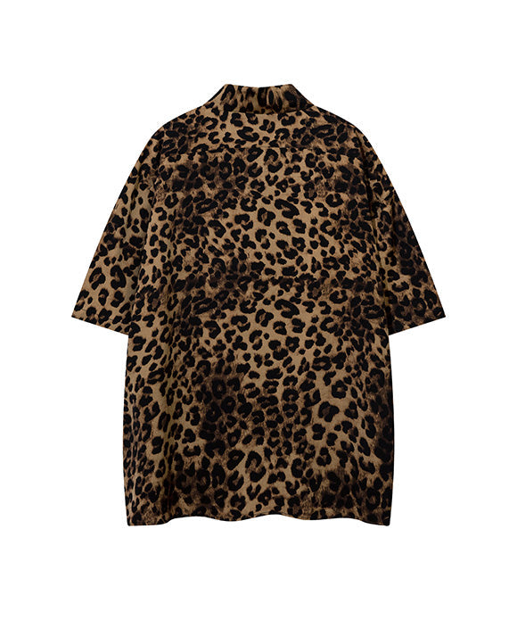 BAKYARDER Classical Leopard Print Short Sleeve T-shirt