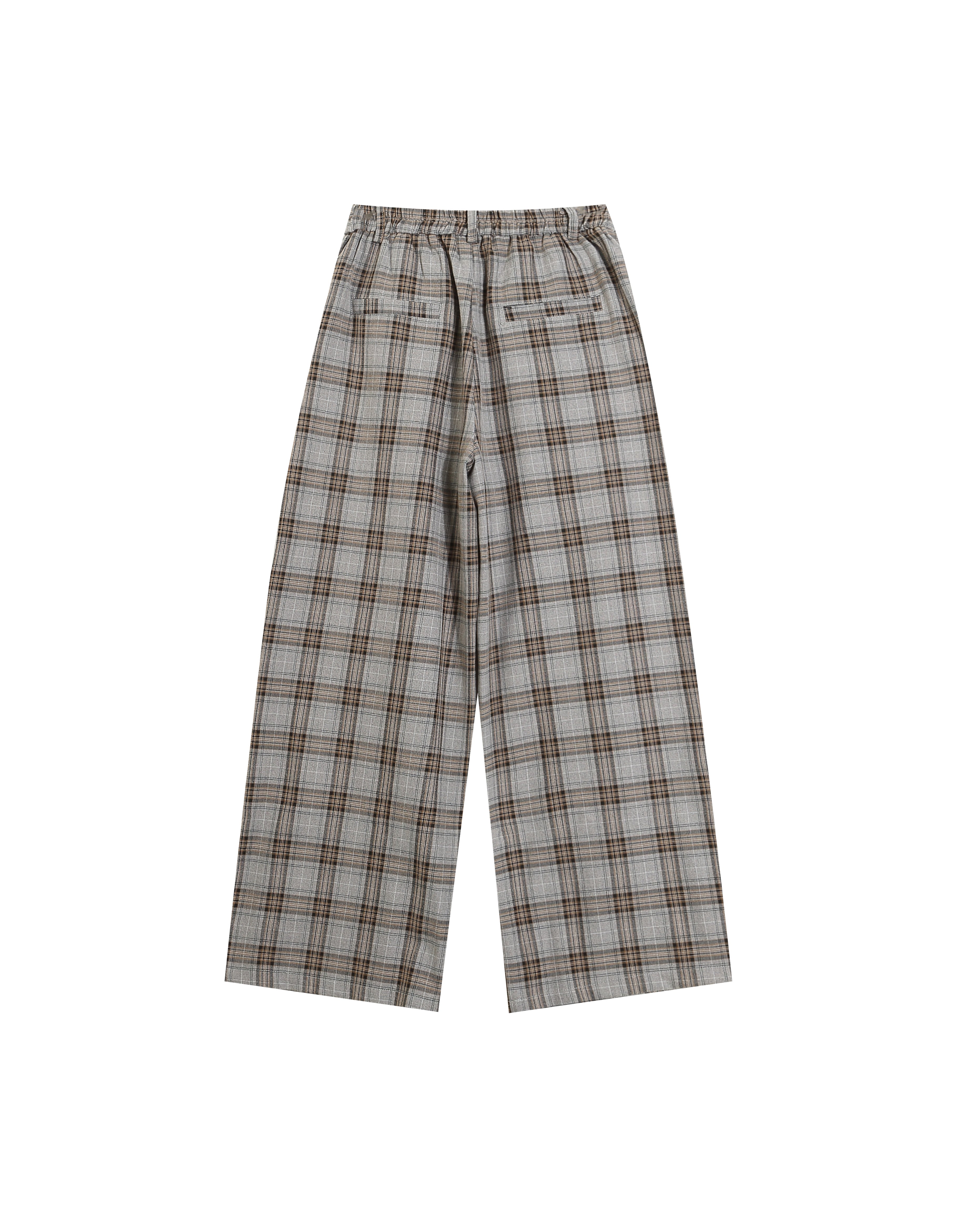 BAKYARDER Vintage Plaid Versatile Casual Pants