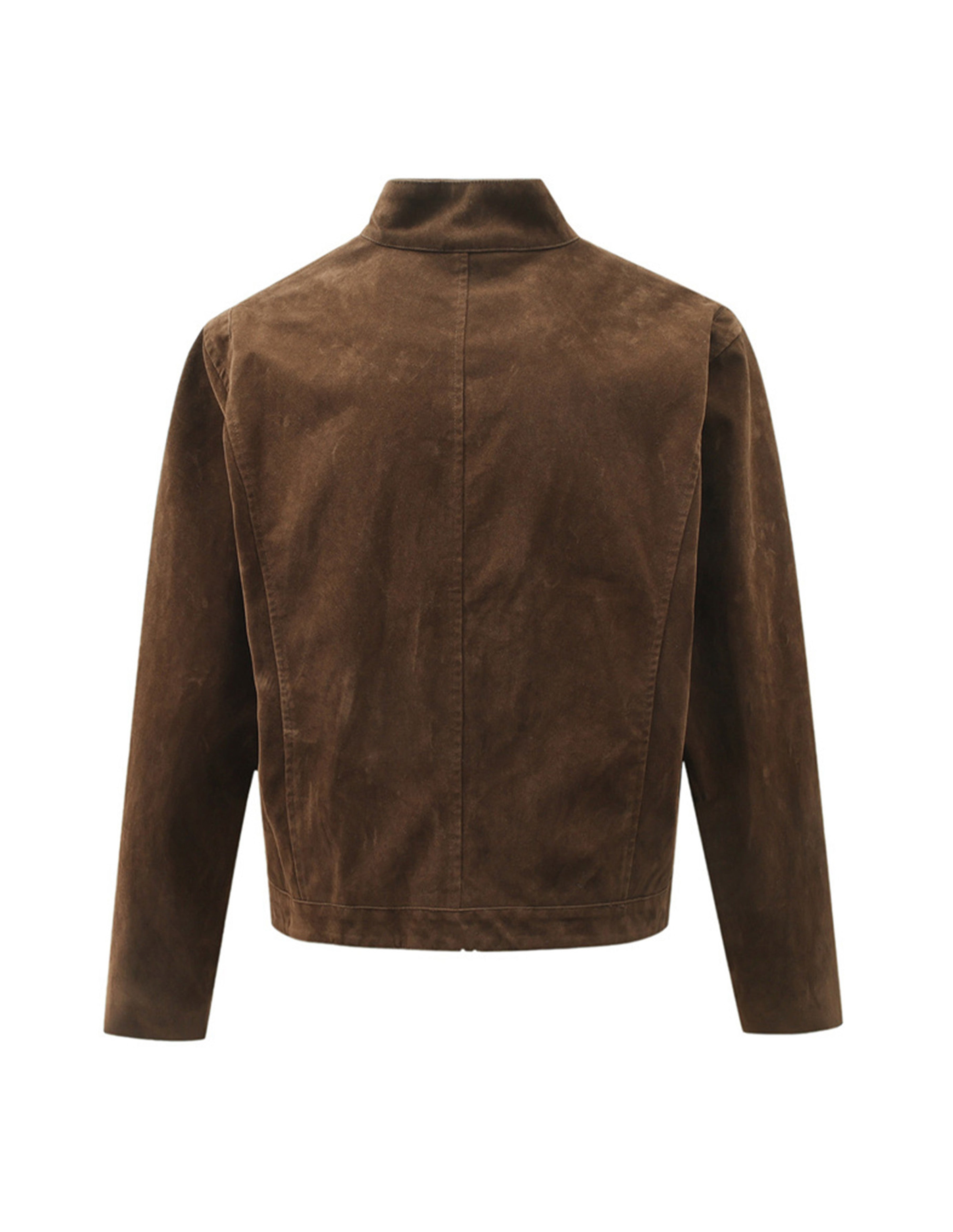 BAKYARDER Vintage Suede Workwear Short Jacket