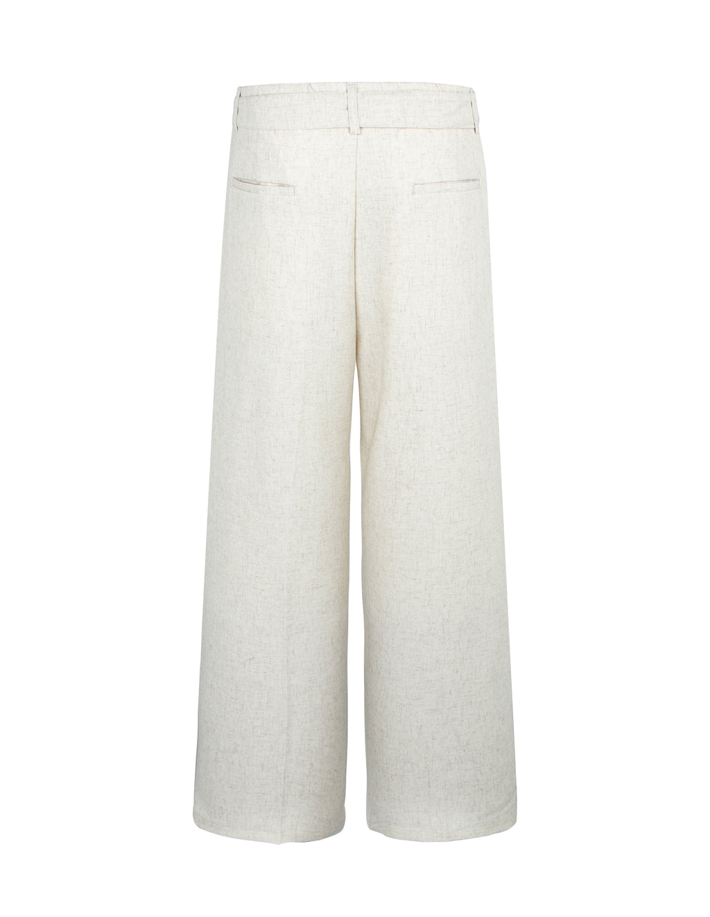 BAKYARDER  straight-leg casual trousers with a belt.