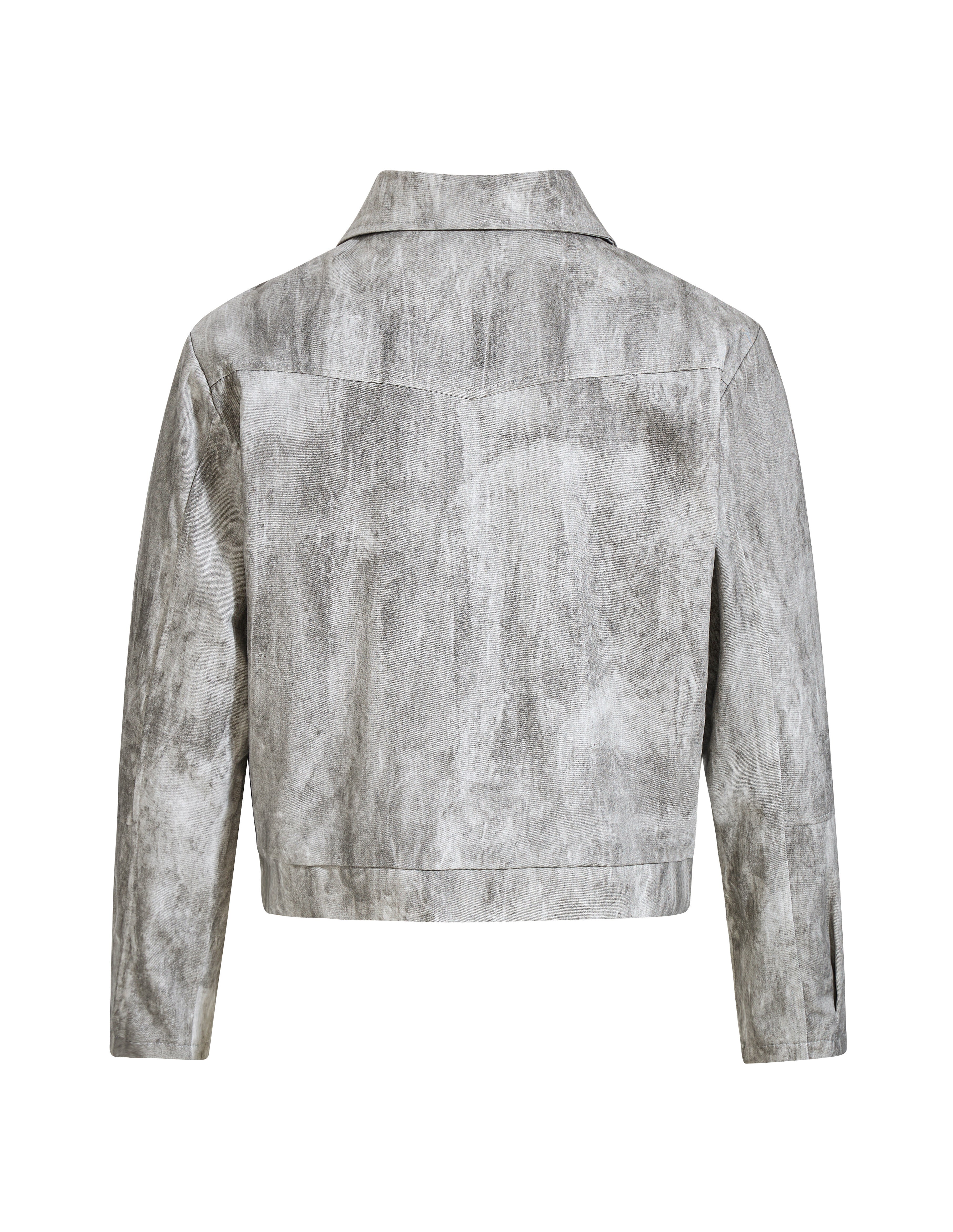 BAKYARDER Vintage Tie-Dye Lapel Jacket