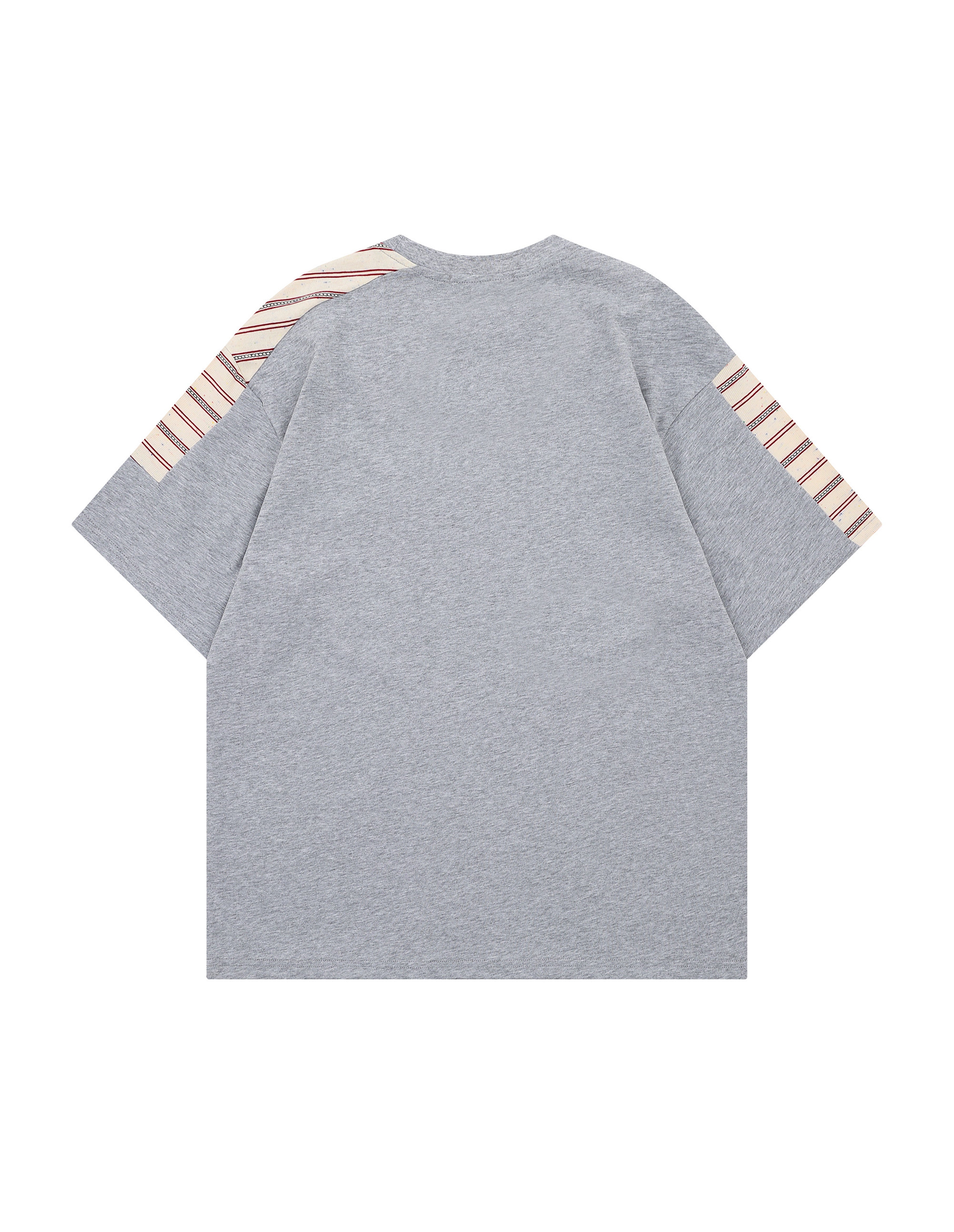 BAKYARDER Vintage Striped Patchwork Raglan T-Shirt