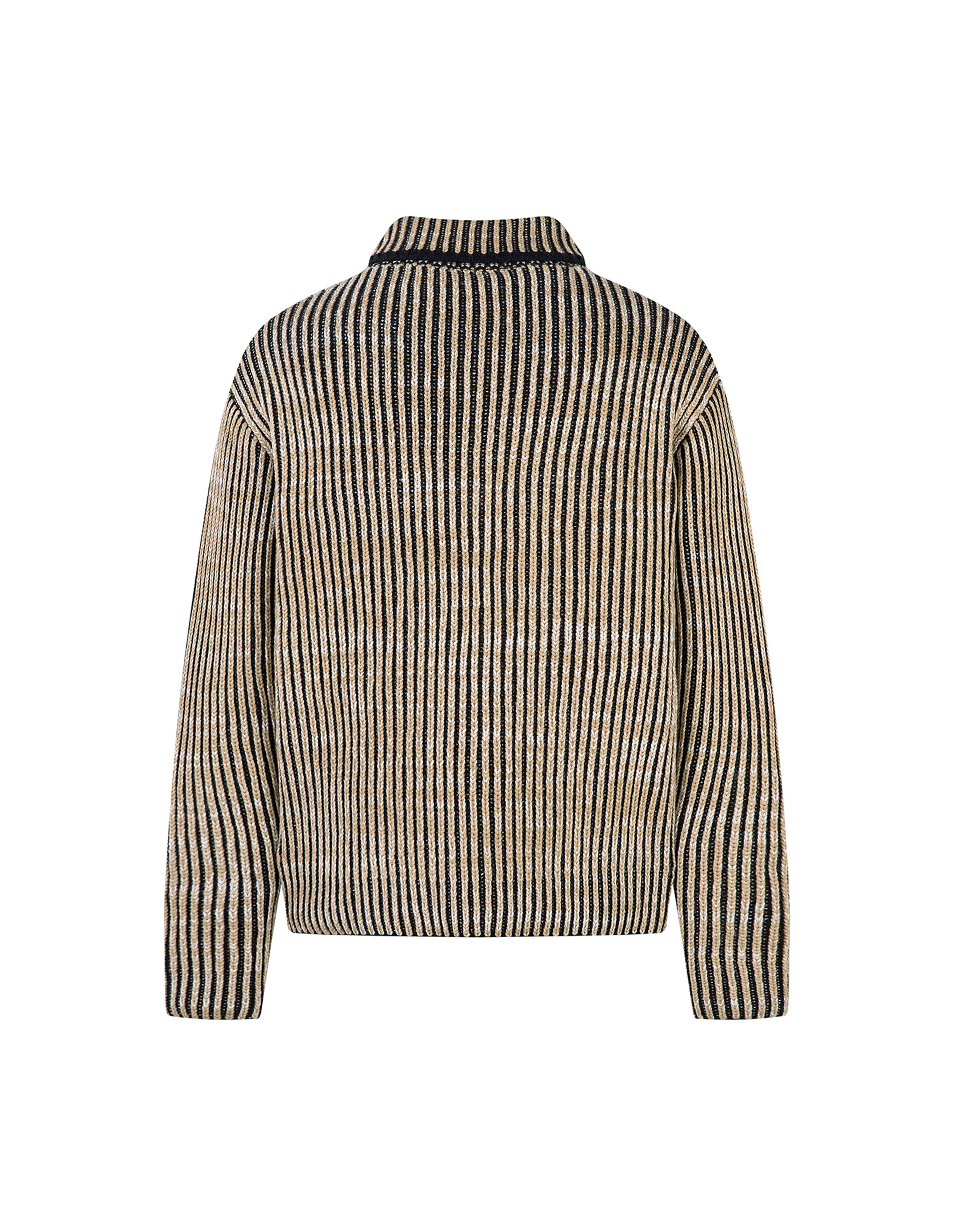 BAKYARDER Vintage Striped Cardigan Sweater