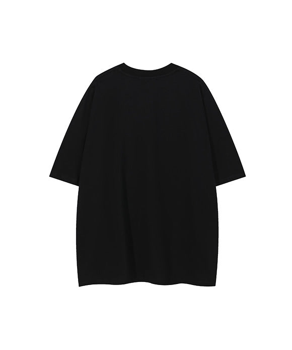 BAKYARDER Vintage Collegiate-Style Cotton Short-Sleeve T-Shirt