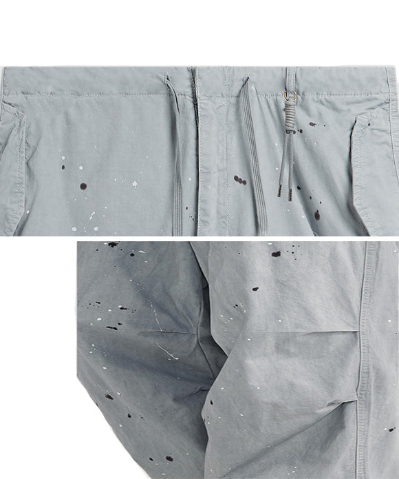BAKYARDER  Street-style Ink-splattered Parachute Pants