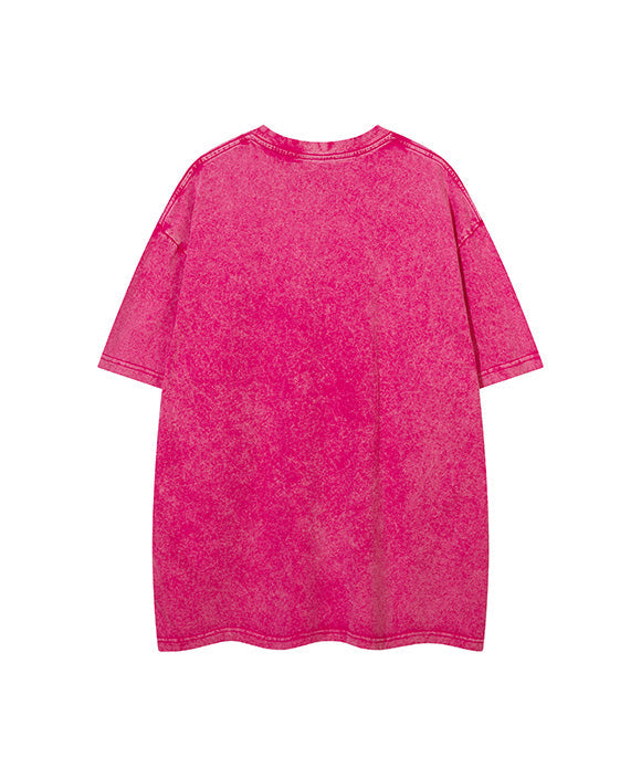 BAKYARDER  Cartoon Foam Printed Short Sleeve T-shirt