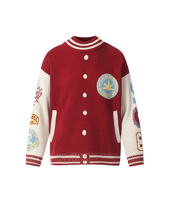 BAKYARDER Vintage Patchwork Color Block Sweater