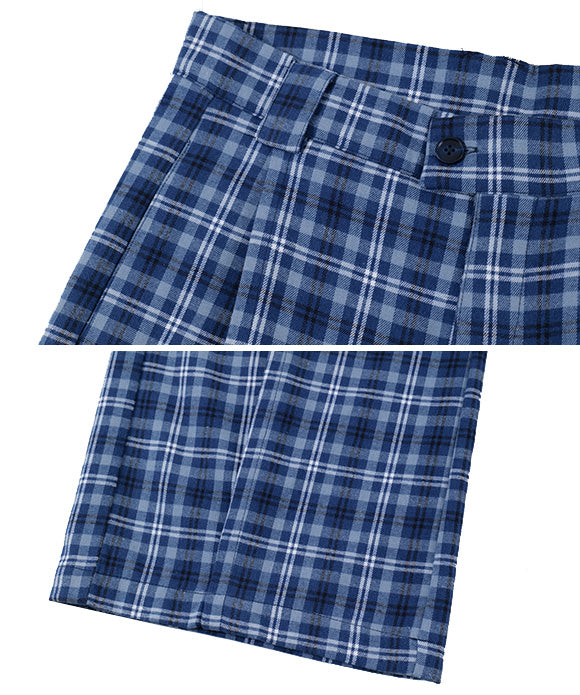 BAKYARDER Vintage Plaid Casual Pants