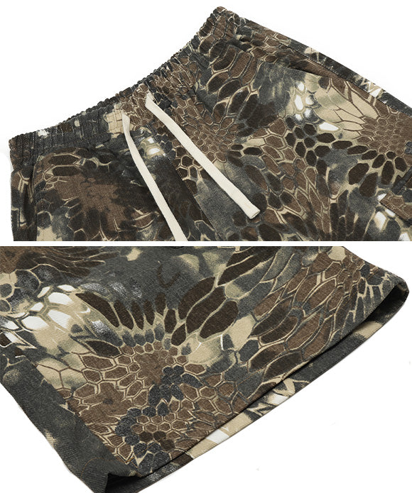 BAKYARDER Vintage Snake Pattern Multi-Pocket Workwear 78 Pants