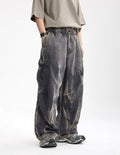 BAKYARDER Vintage Wall Texture Wash Cargo Pants