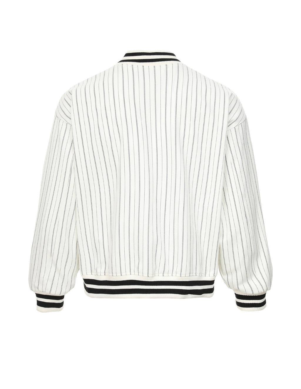 BAKYARDER Vintage Striped Baseball Jacket