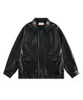 BAKYARDER Vintage PU Leather Jacket
