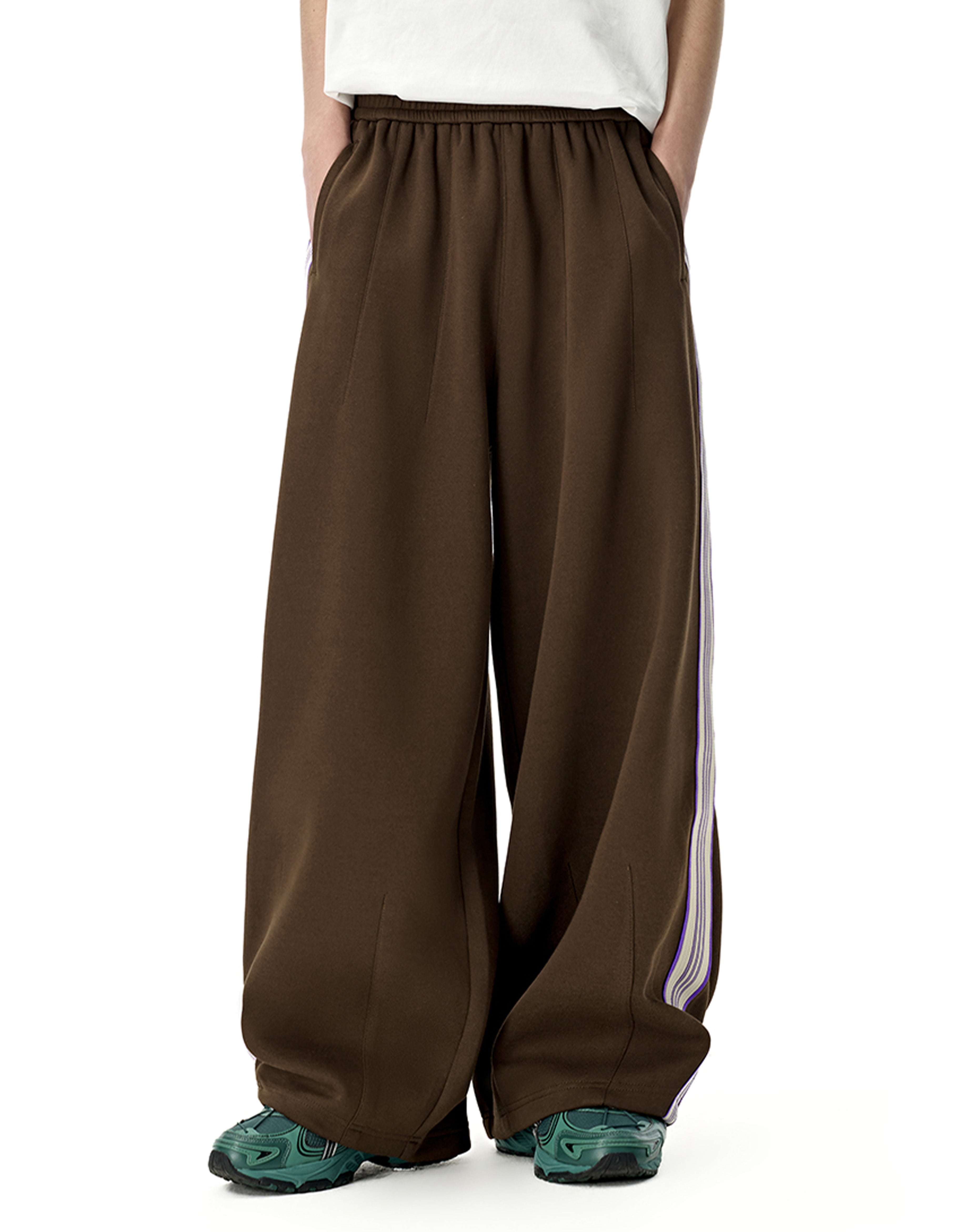 BAKYARDER Vintage Sports Stripe Wide-Leg Pants