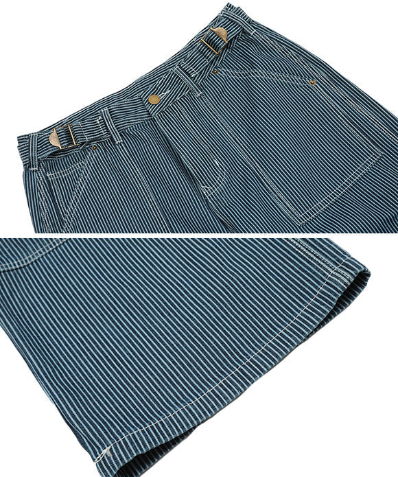 BAKYARDER Vintage Striped Workwear Denim Pants