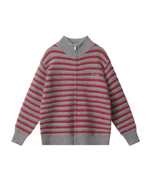 BAKYARDER Vintage Striped Cardigan Sweater