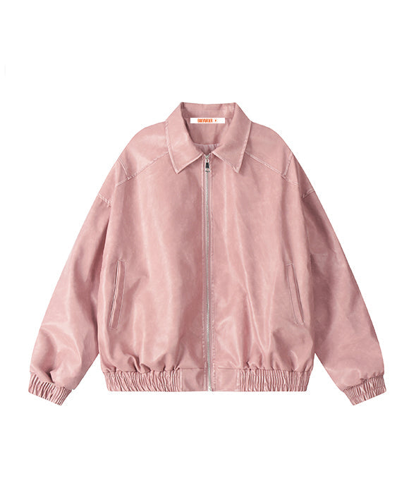 BAKYARDER Vintage PU Biker Jacket