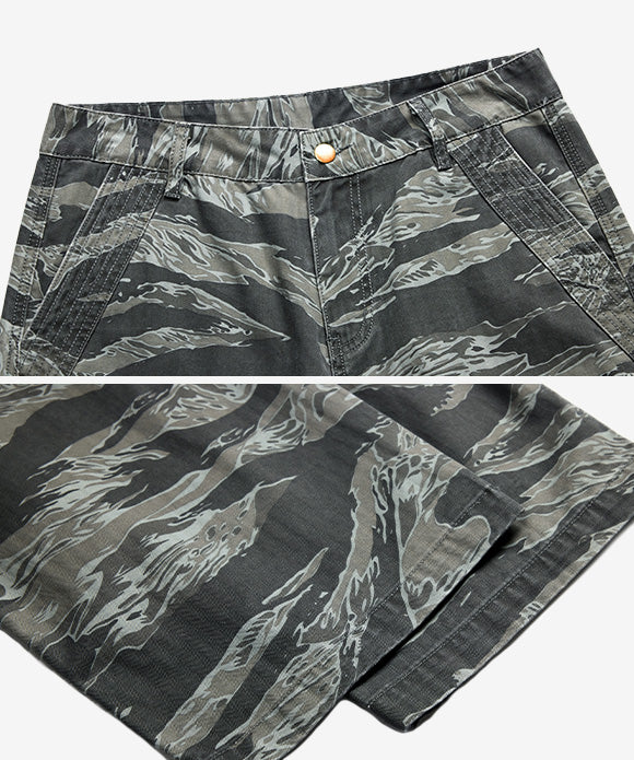 BAKYARDER Vintage Tree Bark Camouflage Pants