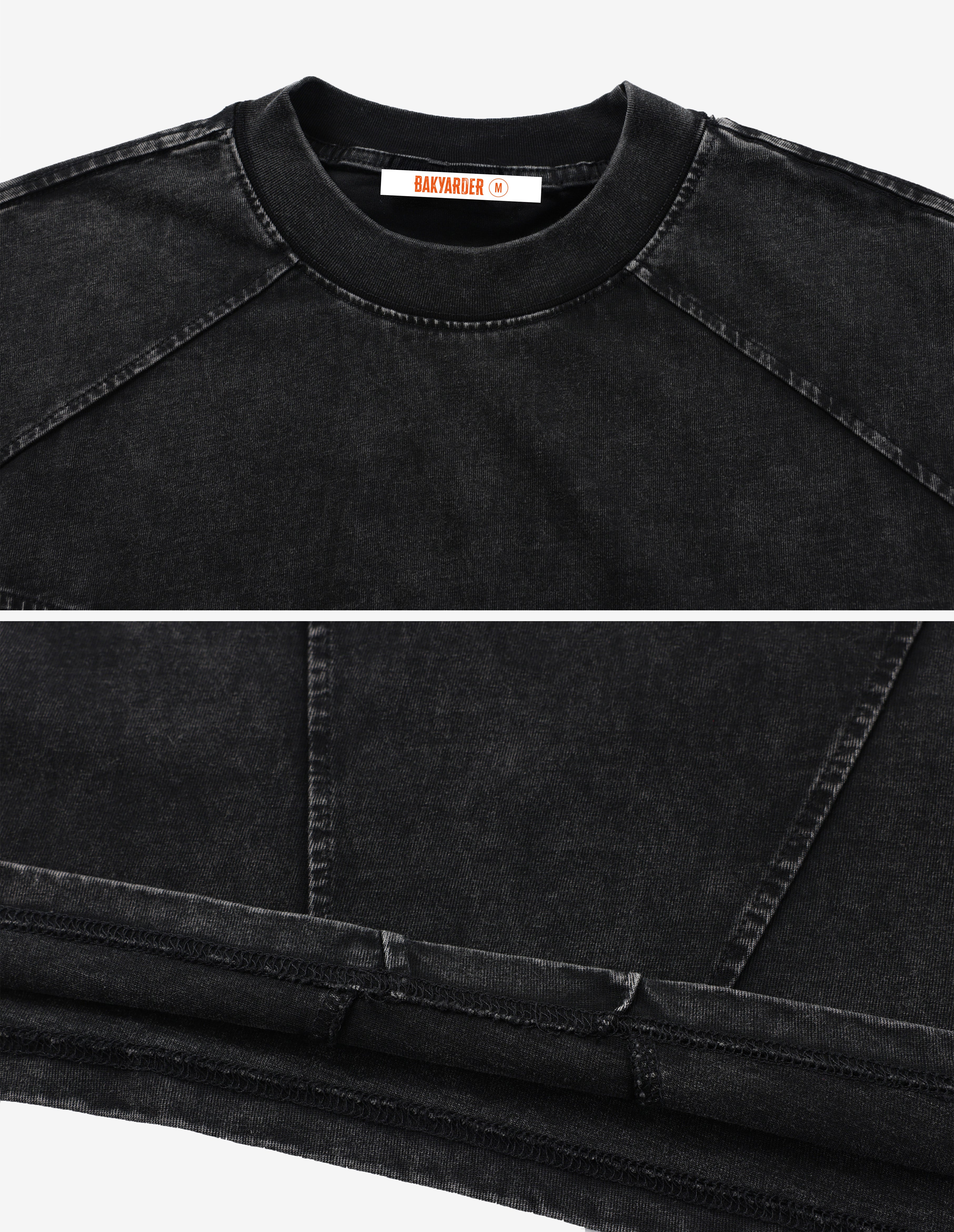 BAKYARDER Deconstructed Patchwork Washed T-Shirt
