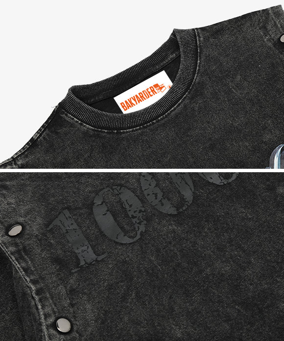 BAKYARDER Vintage Wash Detachable Tee