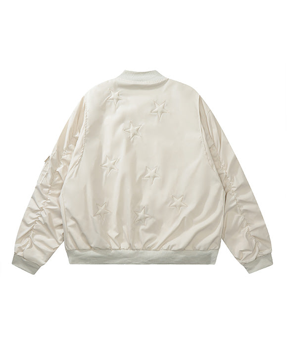 BAKYARDER Vintage Letter Embroidered Jacket