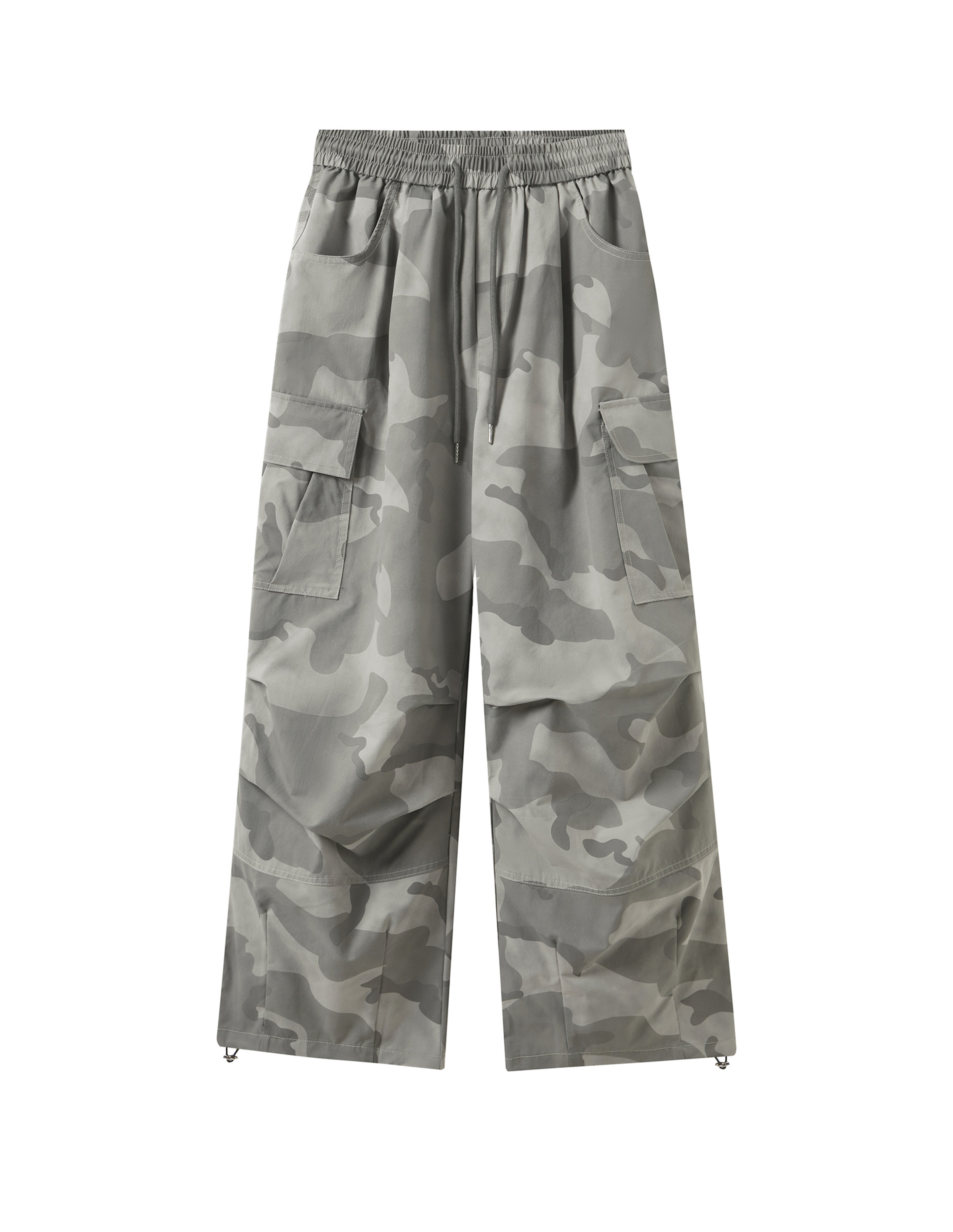 BAKYARDER Vintage Pleated Camouflage Cargo Pants