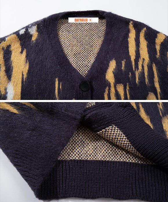 BAKYARDER Vintage Relaxed Cardigan Sweater