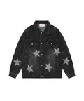 BAKYARDER Vintage Star Graffiti Denim Jacket