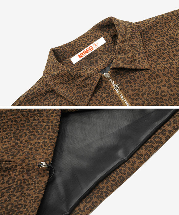 BAKYARDER Vintage Leopard Print Jacket