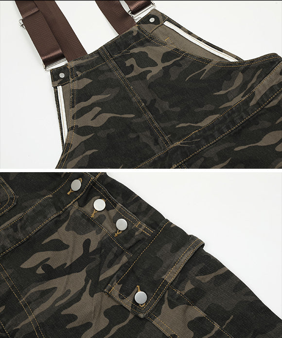 BAKYARDER  Vintage Camouflage Overalls