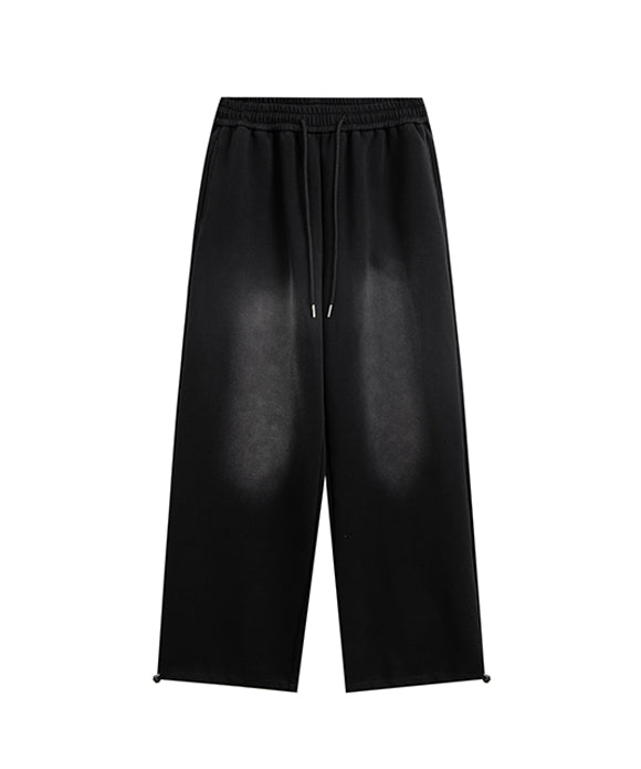 BAKYARDER Washed and Distressed Sporty Casual Pants