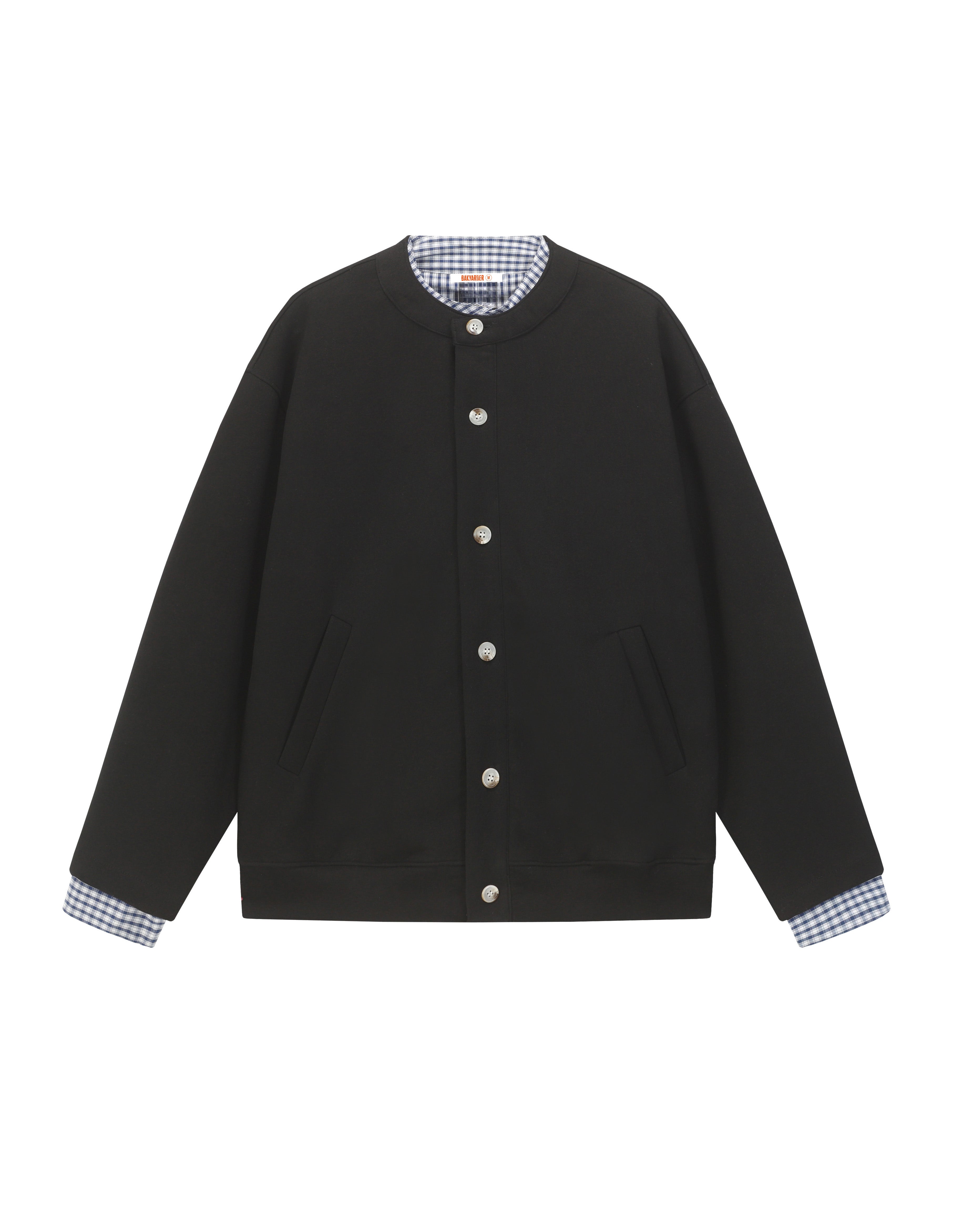 BAKYARDER Women's Layered Crew Neck Jacket