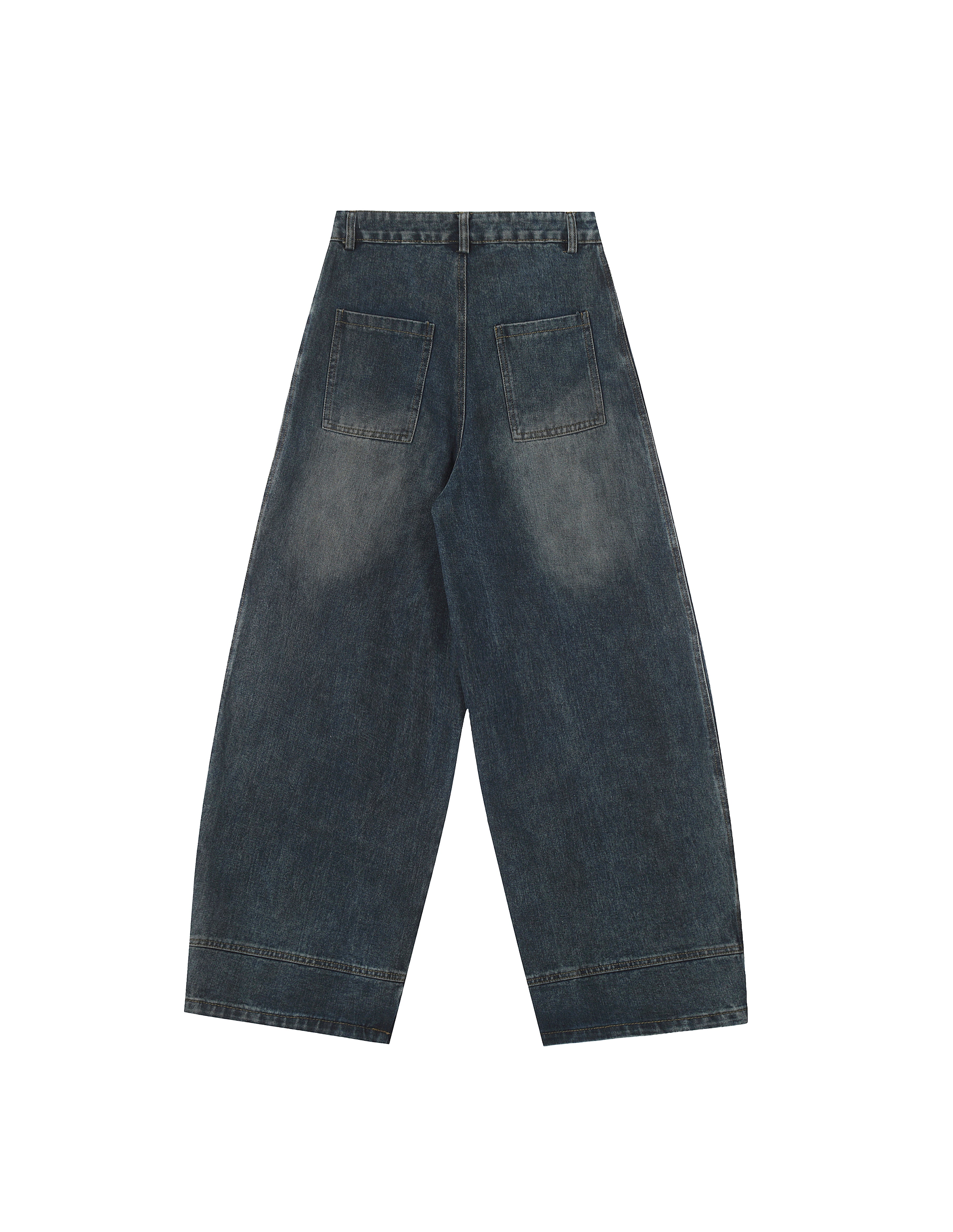 BAKYARDER Vintage Washed Barrel Jeans