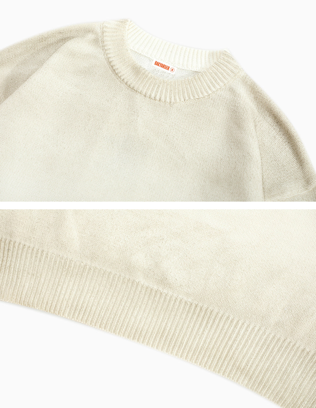 BAKYARDER Vintage Washed Distressed Pullover Sweater