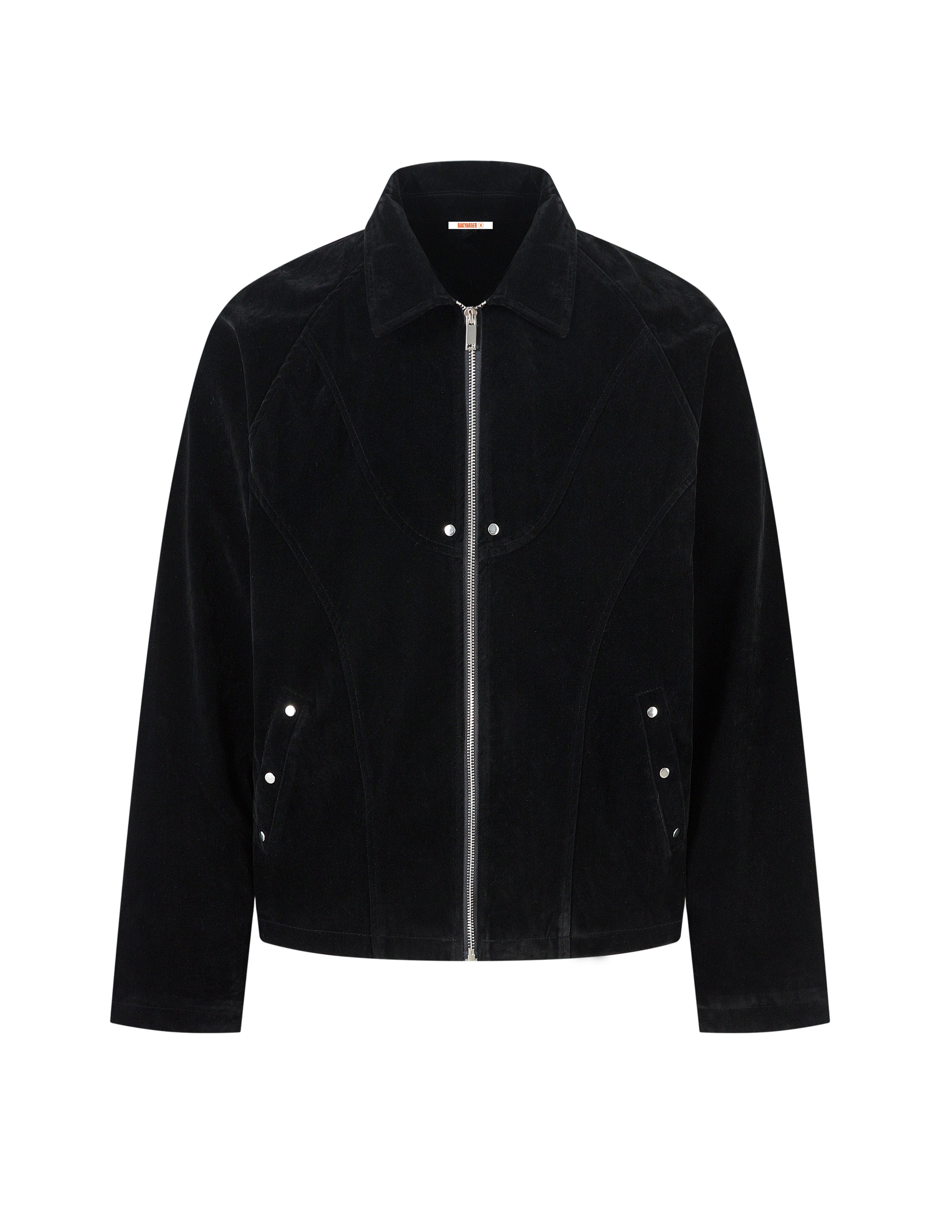 BAKYARDER Vintage Suede Studded Cropped Jacket