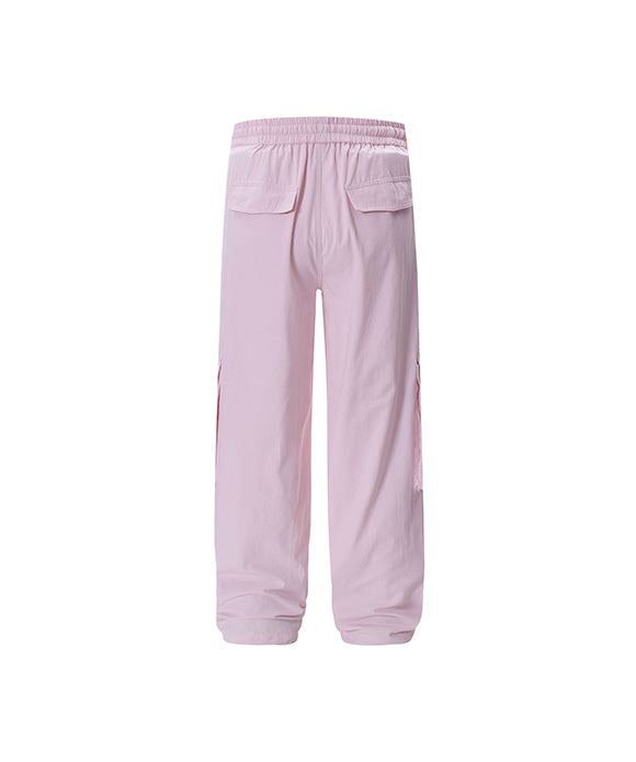 BAKYARDER Wrinkled Wide-Leg Multi-Pocket Cargo Pants