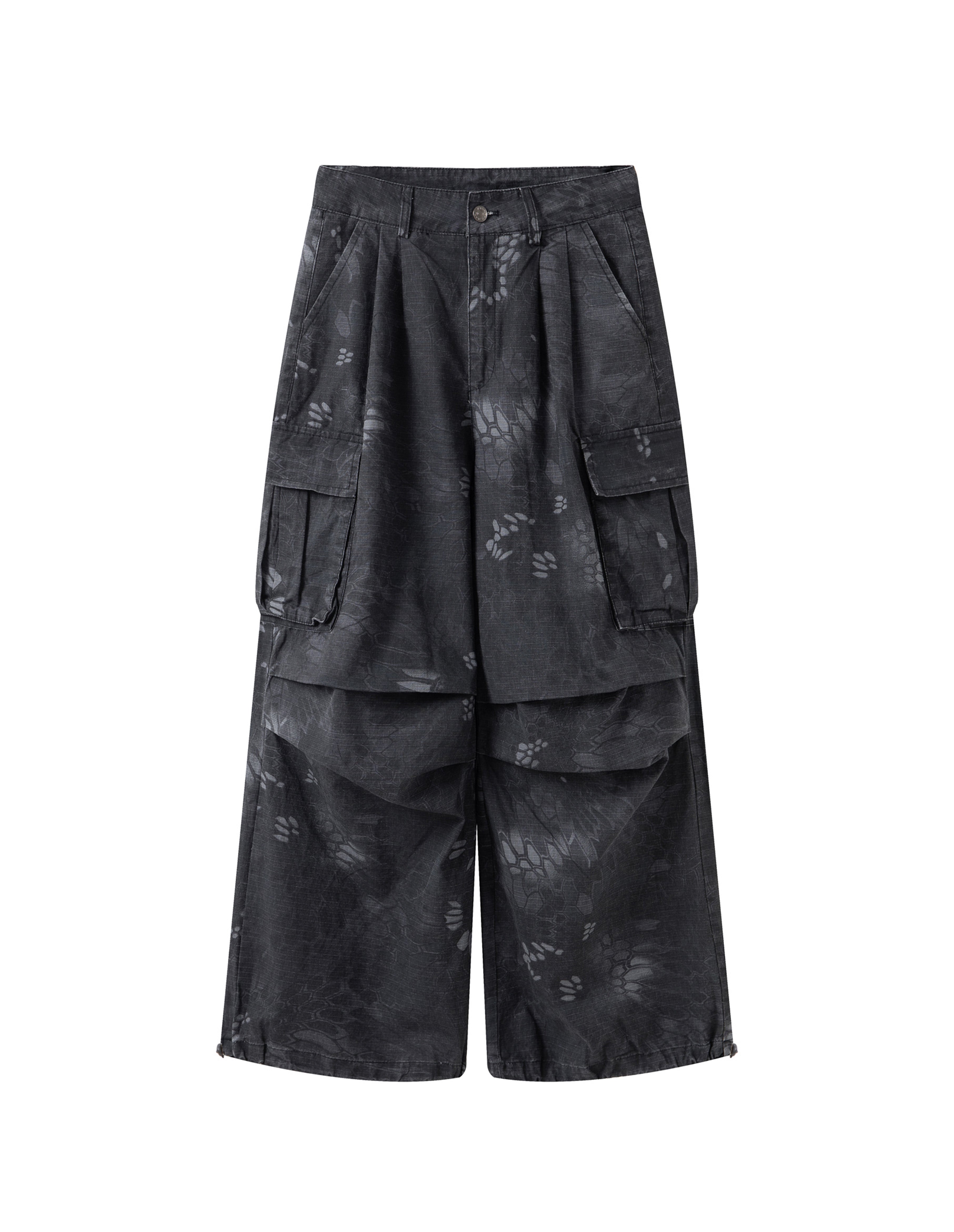 BAKYARDER Vintage Snake Print Cargo Camouflage Pants
