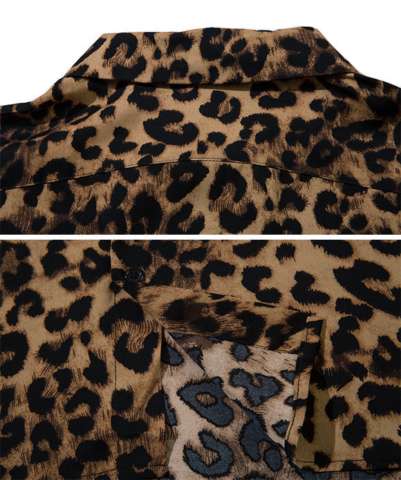 BAKYARDER Classical Leopard Print Short Sleeve T-shirt