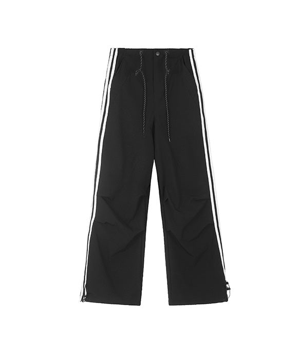 BAKYARDER Wide-Leg Paratrooper Cargo Pants