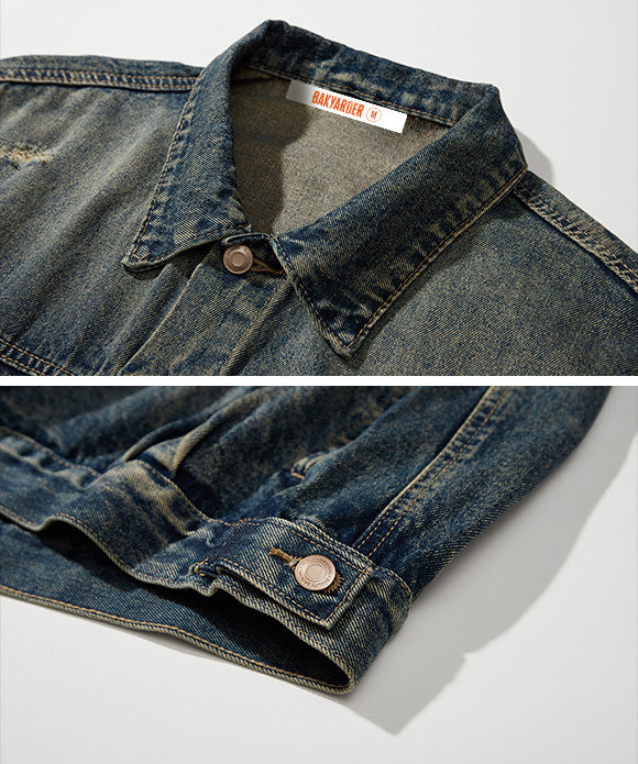 BAKYARDER Vintage Washed Workwear Jacket
