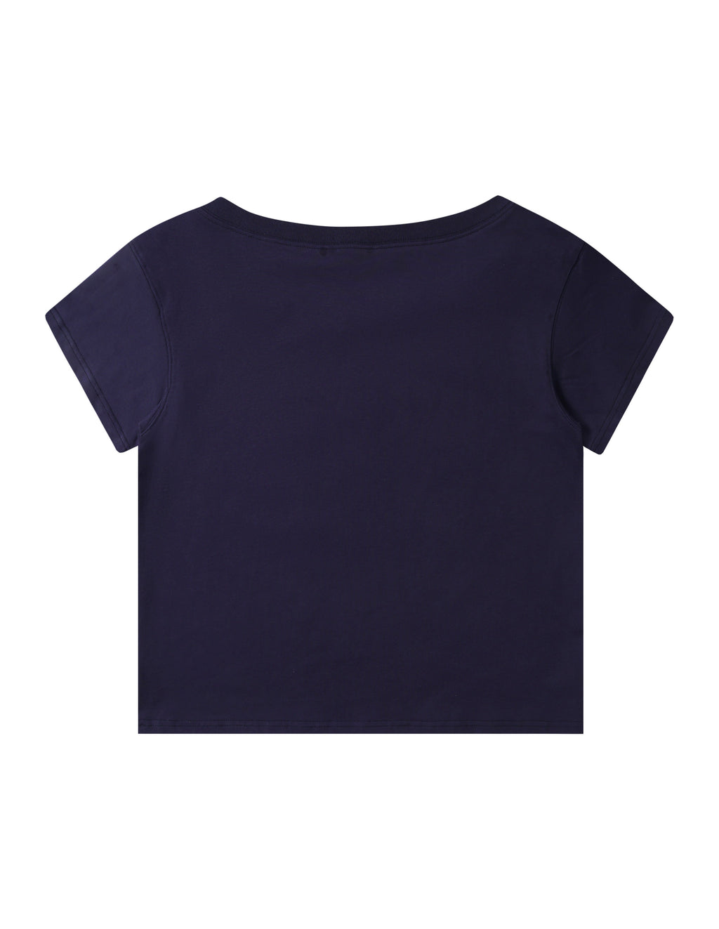 BAKYARDER 3D Chenille Embellished Asymmetrical Shoulder Tee