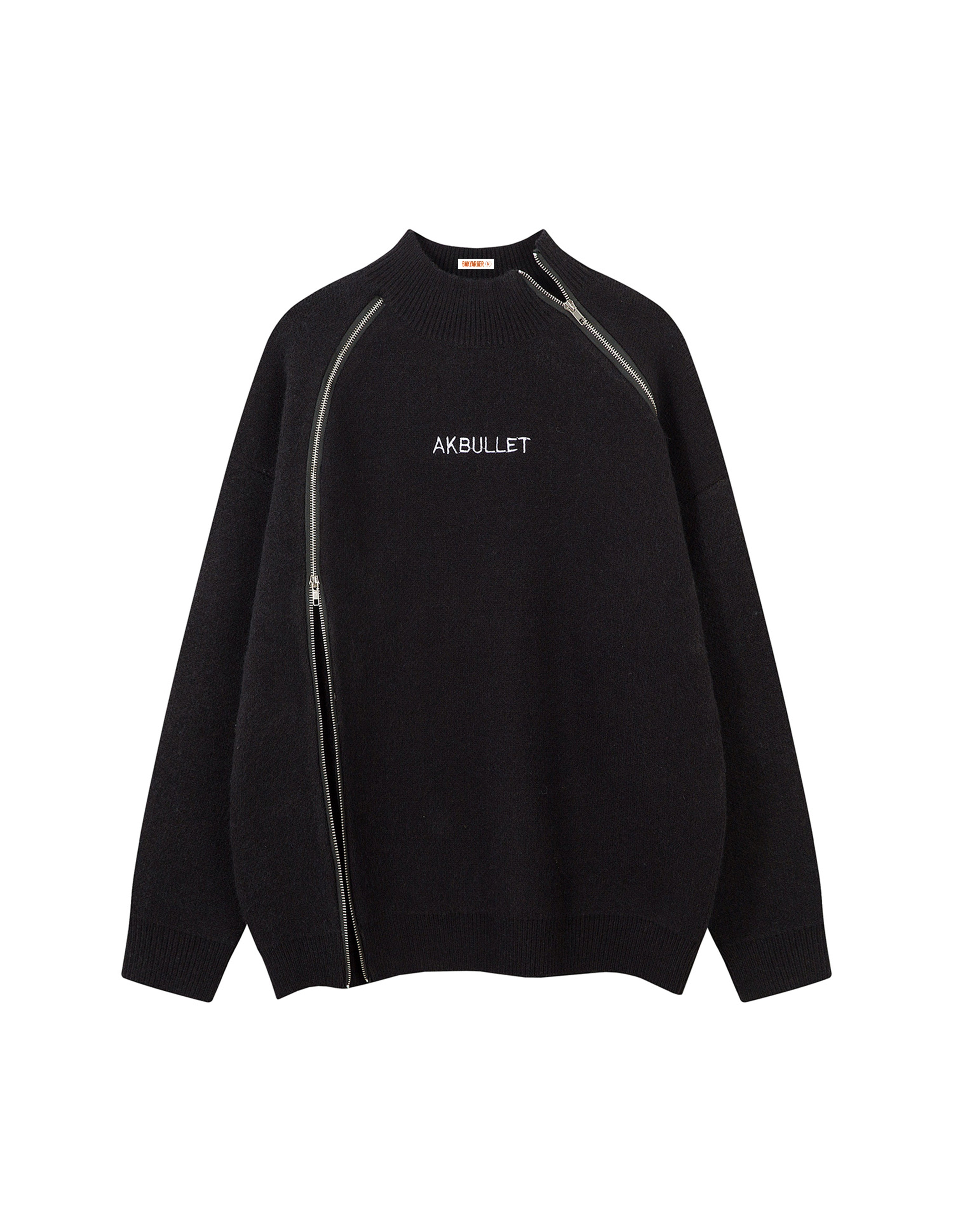 BAKYARDER Casual Half‑Turtleneck Pullover Sweater