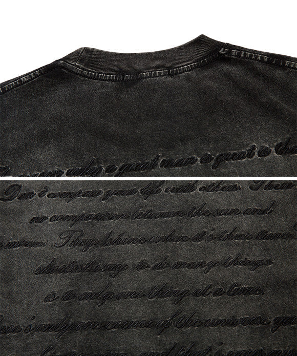 BAKYARDER Retro Round-Neck Short-Sleeve T-Shirt