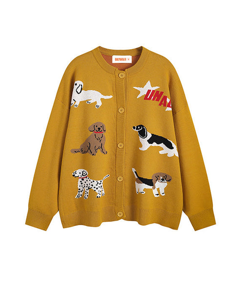 BAKYARDER  Fun Dog Cardigan Sweater