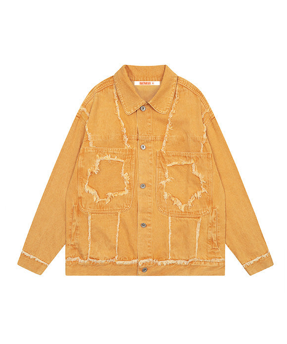 BAKYARDER Vintage Washed Denim Jacket