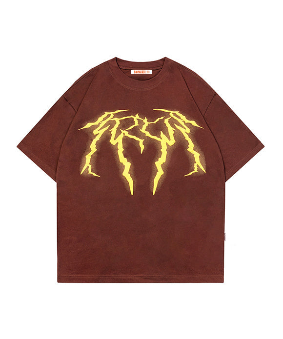 BAKYARDER Lightning Print T-shirt